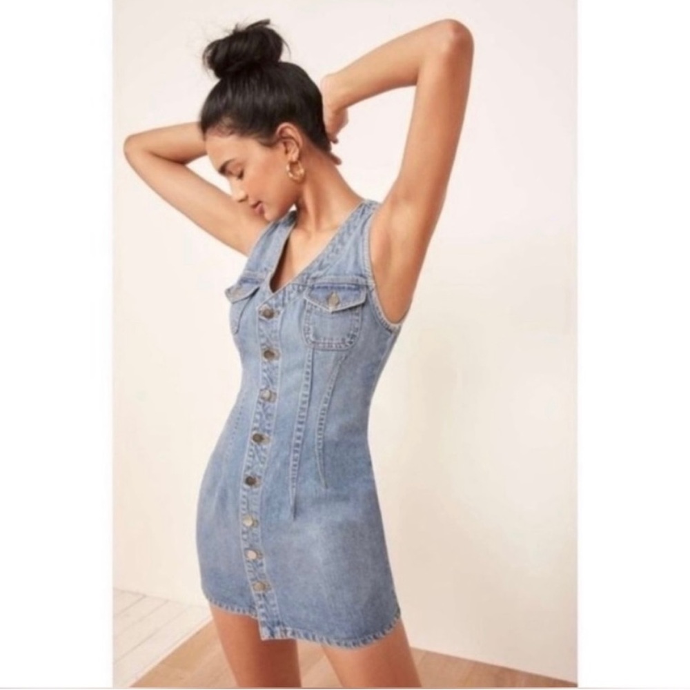 Reformation Denim Colby Mini Dress